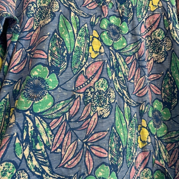 Habitat Floral V-Neck Dress with Pockets Lagenlook XL - Picture 4 of 6
